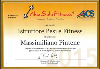 Istruttore di Pesi e Fitness