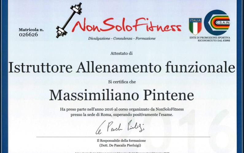 Istruttore di Allenamento Funzionale