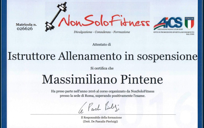 Istruttore di Allenamento in Sospensione