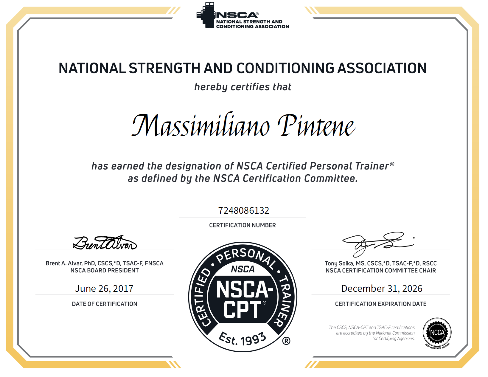 NSCA CPT
